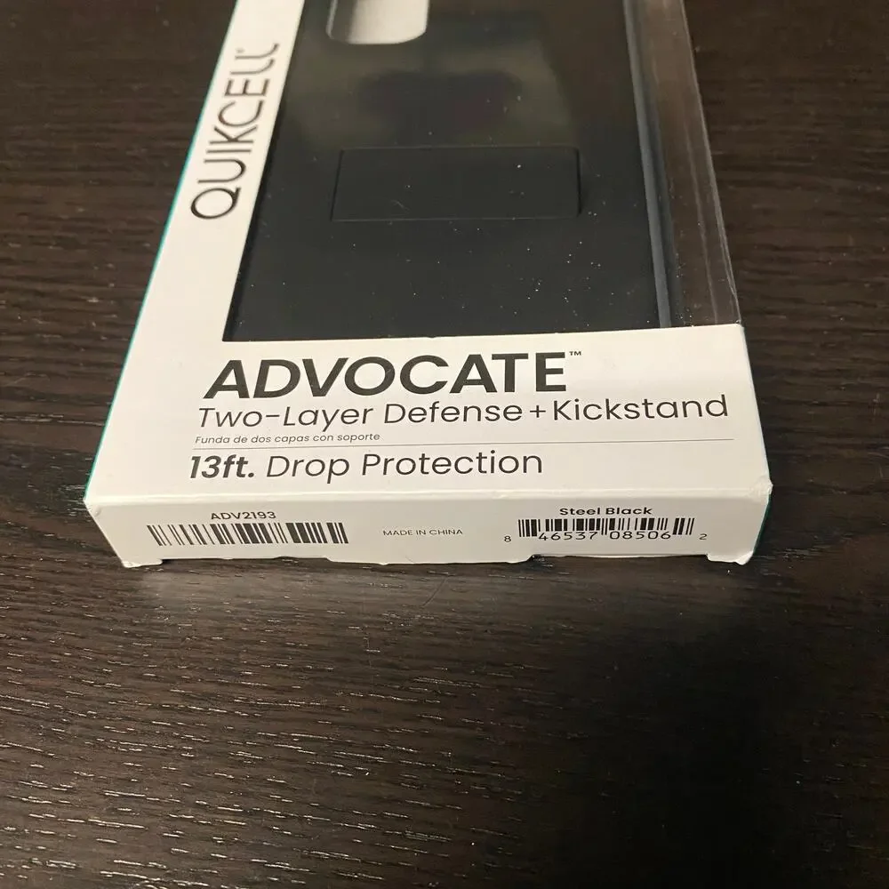 New QUIKCELL ADVOCATE Kickstand Case for Samsung Galaxy A13 5G - Black